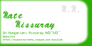 mate missuray business card